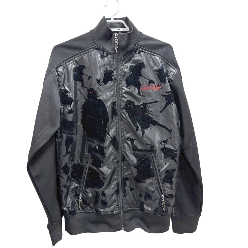 Vintage Artful Dodger Black Bomber Jacket  Y2K Goth Rare Grunge Indie Sleaze S